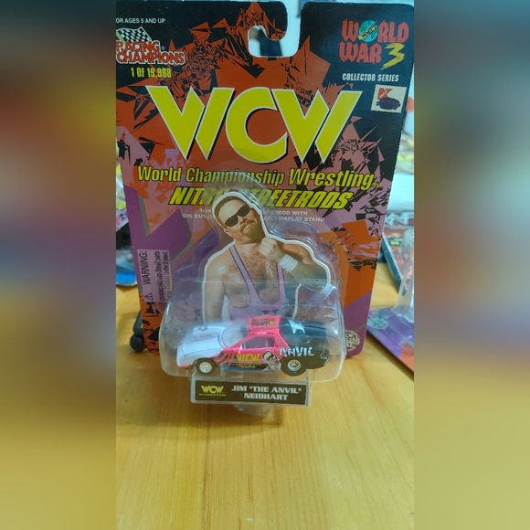 WCW ~ JIM NEIDHART ~ CAMARO Nitro-Streetrods World War 3 Racing Champions sealed - Picture 1 of 2